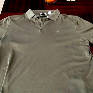 Calvin Klein men’s olive green polo shirt size Small